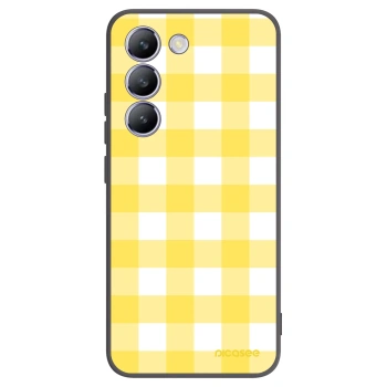 Picasee silikonowe czarne etui na Vivo V40 SE 5G - Gride lemon