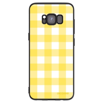 Picasee silikonowe czarne etui na Samsung Galaxy S8 G950F - Gride lemon