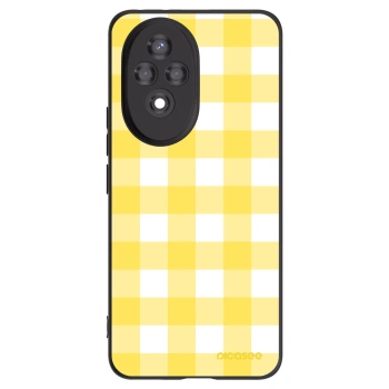 Picasee silikonowe czarne etui na Honor 200 Pro 5G - Gride lemon