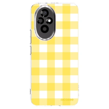 Picasee silikonowe przeźroczyste etui na Honor 200 Pro 5G - Gride lemon