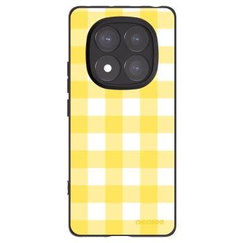 Picasee silikonowe czarne etui na Xiaomi Redmi Note 14 Pro 5G - Gride lemon