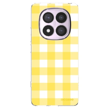 Picasee silikonowe przeźroczyste etui na Xiaomi Redmi Note 14 Pro 5G - Gride lemon