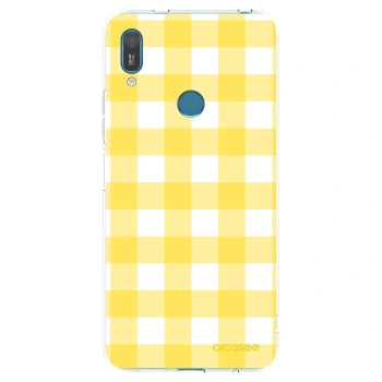 Picasee silikonowe przeźroczyste etui na Huawei Y7 2019 - Gride lemon
