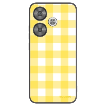 Picasee silikonowe czarne etui na Xiaomi Poco F6 - Gride lemon