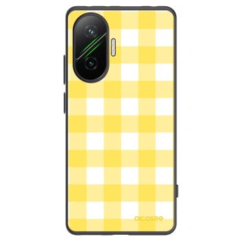 Picasee silikonowe czarne etui na Xiaomi Poco F7 5G - Gride lemon