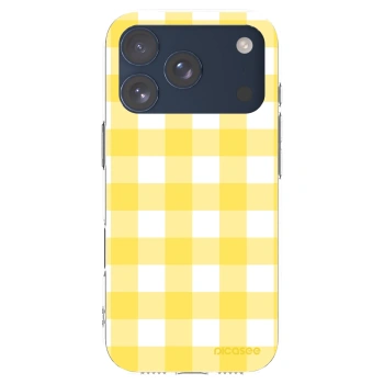 Picasee silikonowe przeźroczyste etui na Apple iPhone 17 Pro - Gride lemon