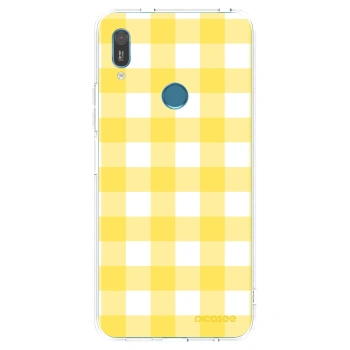 Picasee silikonowe przeźroczyste etui na Huawei Y6 2019 - Gride lemon