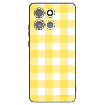 Picasee silikonowe czarne etui na Motorola Moto G86 5G - Gride lemon