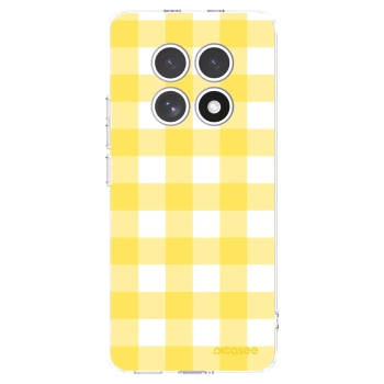 Picasee silikonowe przeźroczyste etui na Xiaomi Redmi Note 15 4G - Gride lemon