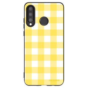 Picasee silikonowe czarne etui na Huawei P30 Lite - Gride lemon