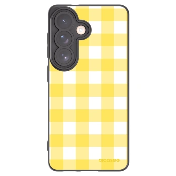 Picasee silikonowe czarne etui na Samsung Galaxy S26 - Gride lemon