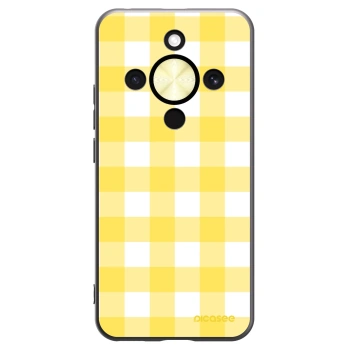 Picasee silikonowe czarne etui na Honor Magic8 Lite 5G - Gride lemon