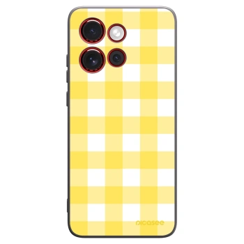 Picasee silikonowe czarne etui na Motorola Edge 60 Neo 5G - Gride lemon