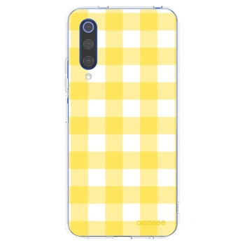 Picasee silikonowe przeźroczyste etui na Xiaomi Mi 9 SE - Gride lemon