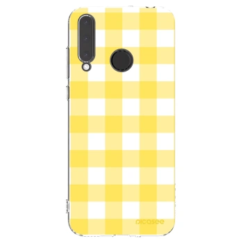 Picasee silikonowe przeźroczyste etui na Honor 20 Lite - Gride lemon
