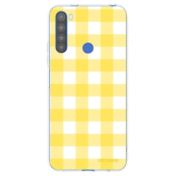 Picasee silikonowe przeźroczyste etui na Xiaomi Redmi Note 8T - Gride lemon
