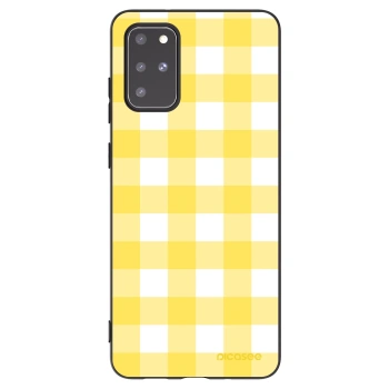 Picasee silikonowe czarne etui na Samsung Galaxy S20+ G985F - Gride lemon