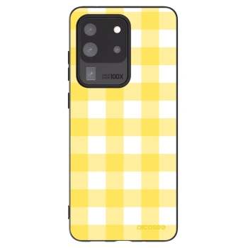 Picasee silikonowe czarne etui na Samsung Galaxy S20 Ultra 5G G988F - Gride lemon