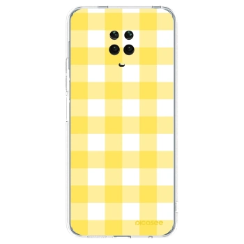 Picasee silikonowe przeźroczyste etui na Xiaomi Redmi Note 9 Pro - Gride lemon