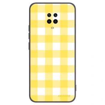 Picasee silikonowe czarne etui na Xiaomi Redmi Note 9 Pro - Gride lemon