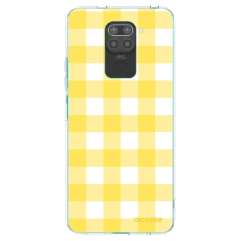 Picasee silikonowe czarne etui na Xiaomi Redmi Note 9 - Gride lemon