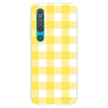 Picasee silikonowe przeźroczyste etui na Xiaomi Mi 10 - Gride lemon