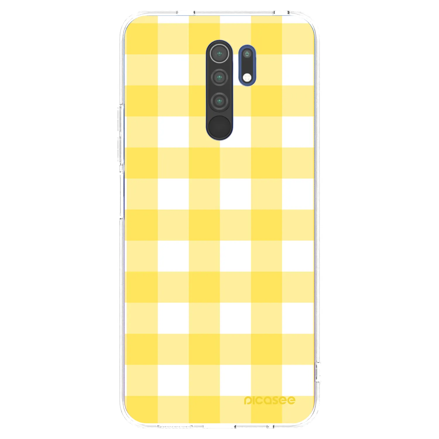 Picasee silikonowe przeźroczyste etui na Xiaomi Redmi 9 - Gride lemon