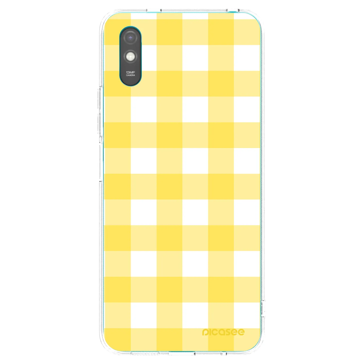 Picasee silikonowe przeźroczyste etui na Xiaomi Redmi 9A - Gride lemon