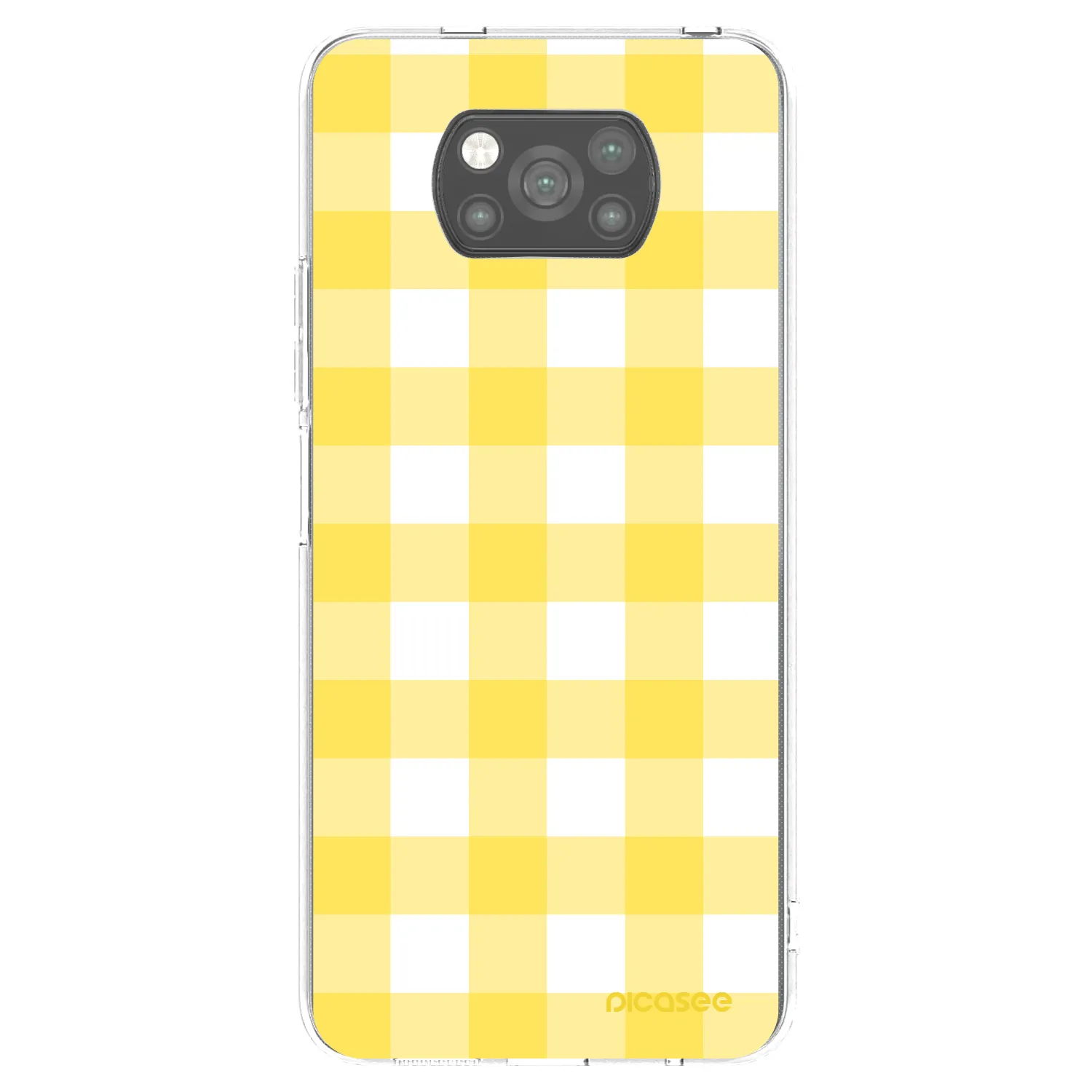 Picasee silikonowe czarne etui na Xiaomi Poco X3 - Gride lemon