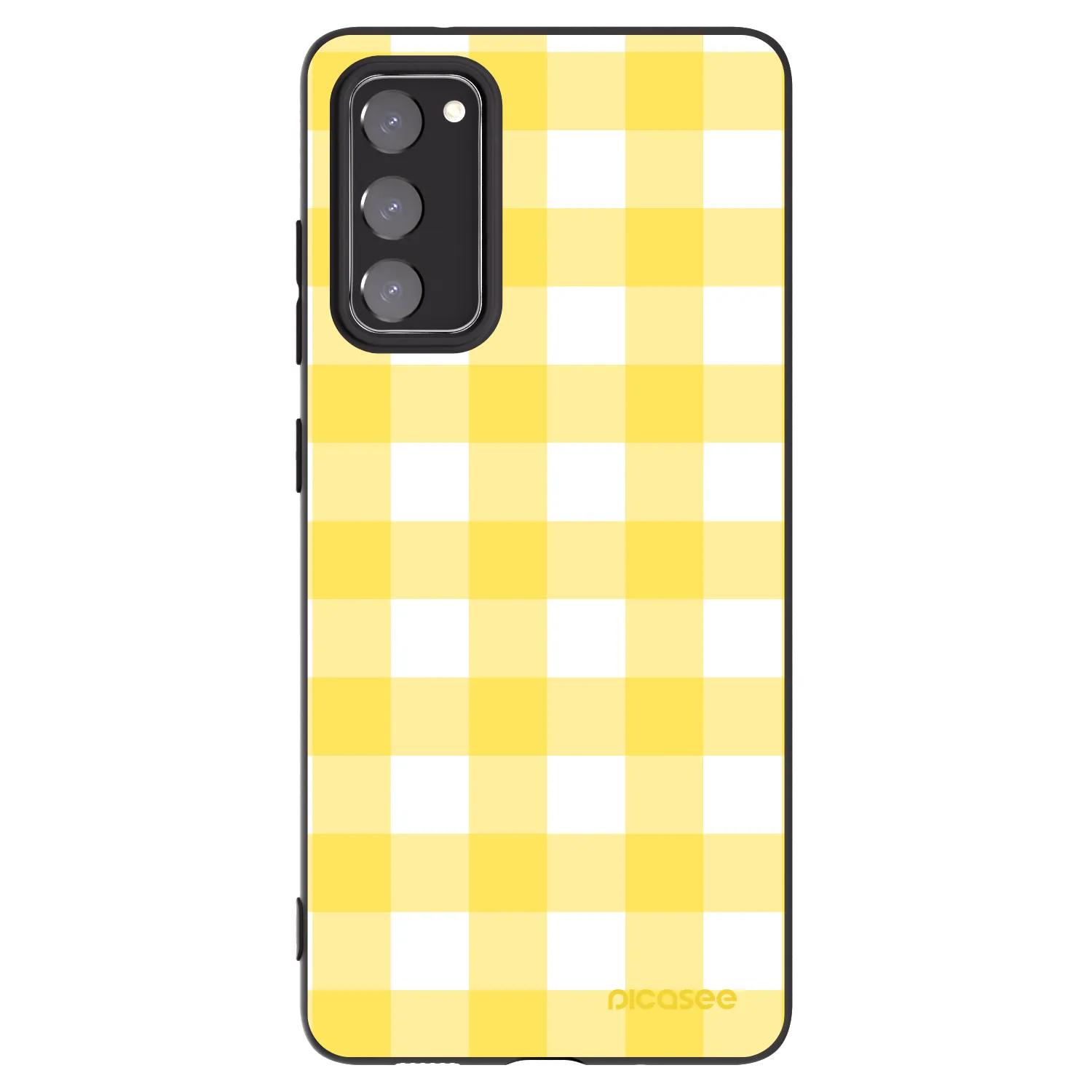 Picasee silikonowe czarne etui na Samsung Galaxy S20 FE - Gride lemon