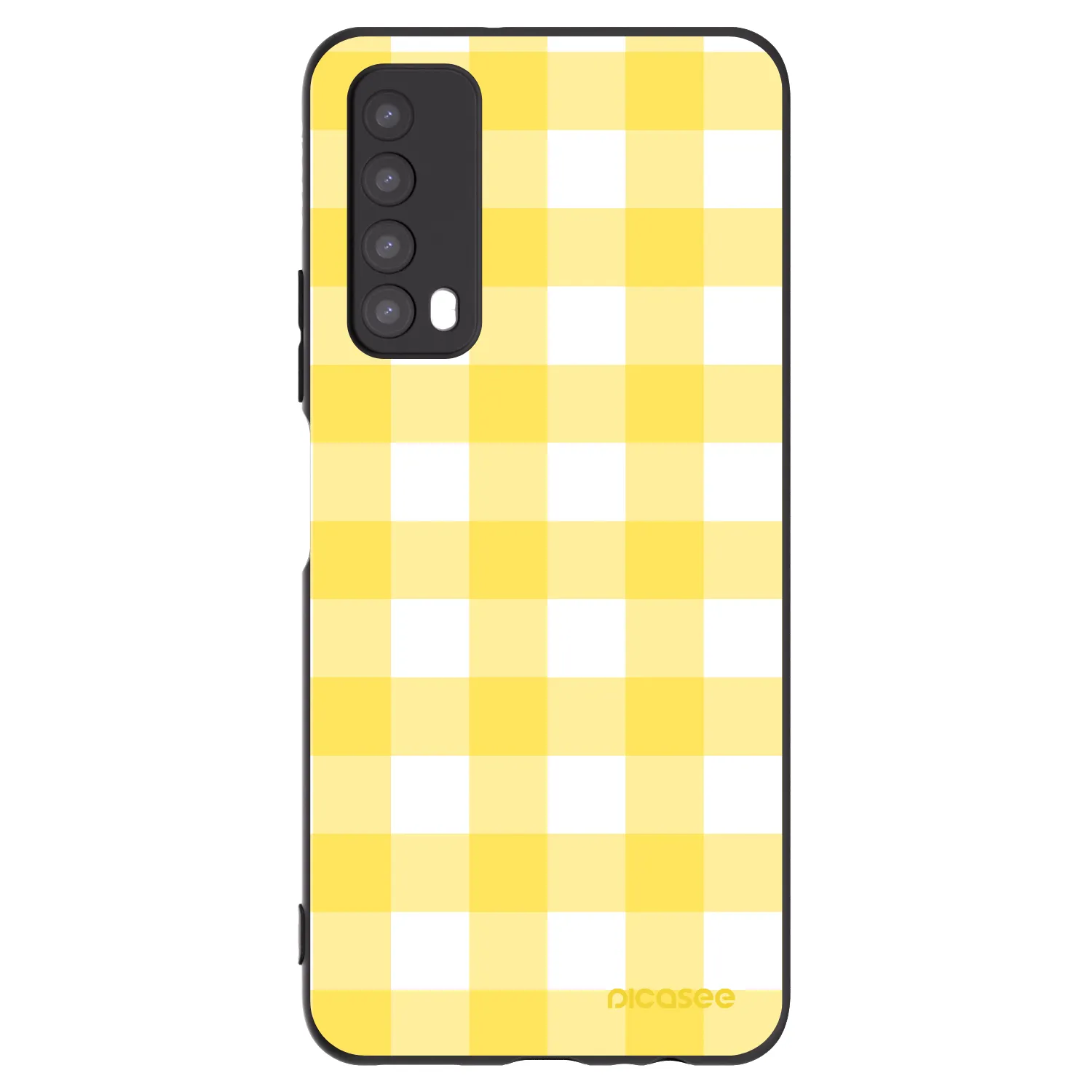 Picasee silikonowe czarne etui na Huawei P Smart 2021 - Gride lemon