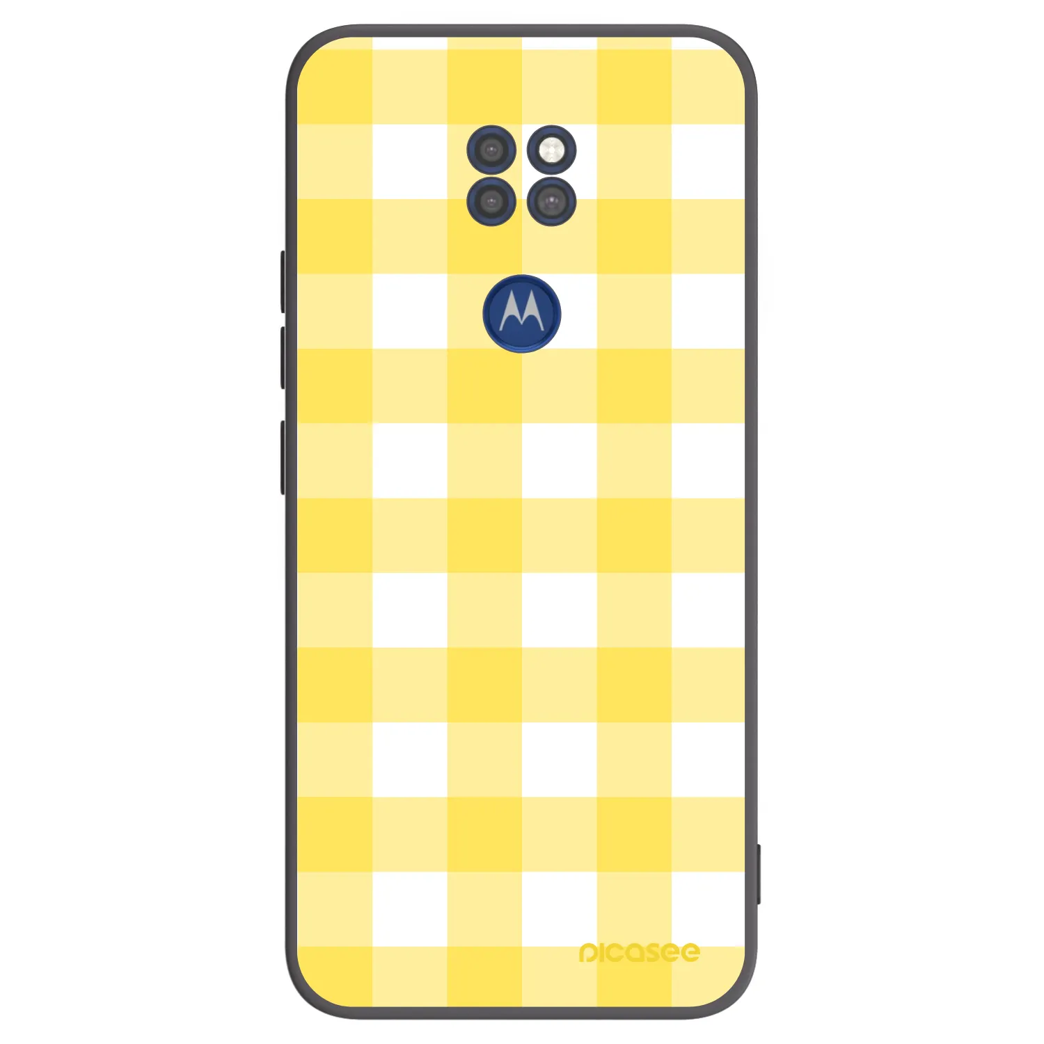 Picasee silikonowe czarne etui na Motorola Moto G9 Play - Gride lemon