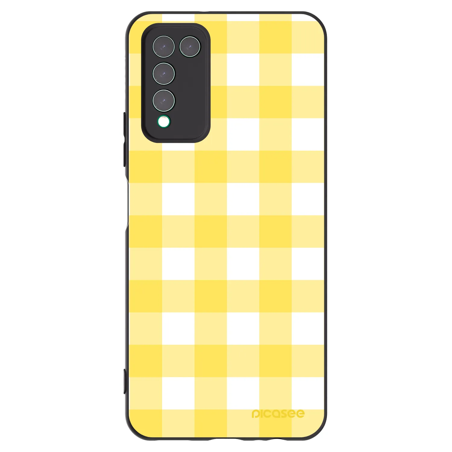 Picasee silikonowe czarne etui na Honor 10X Lite - Gride lemon