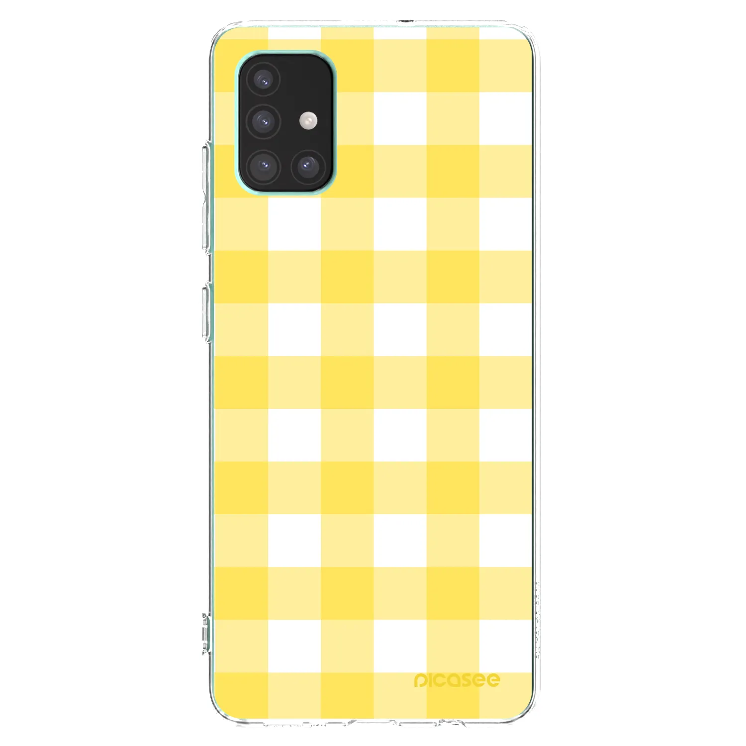 Picasee silikonowe przeźroczyste etui na Samsung Galaxy M51 M515F - Gride lemon