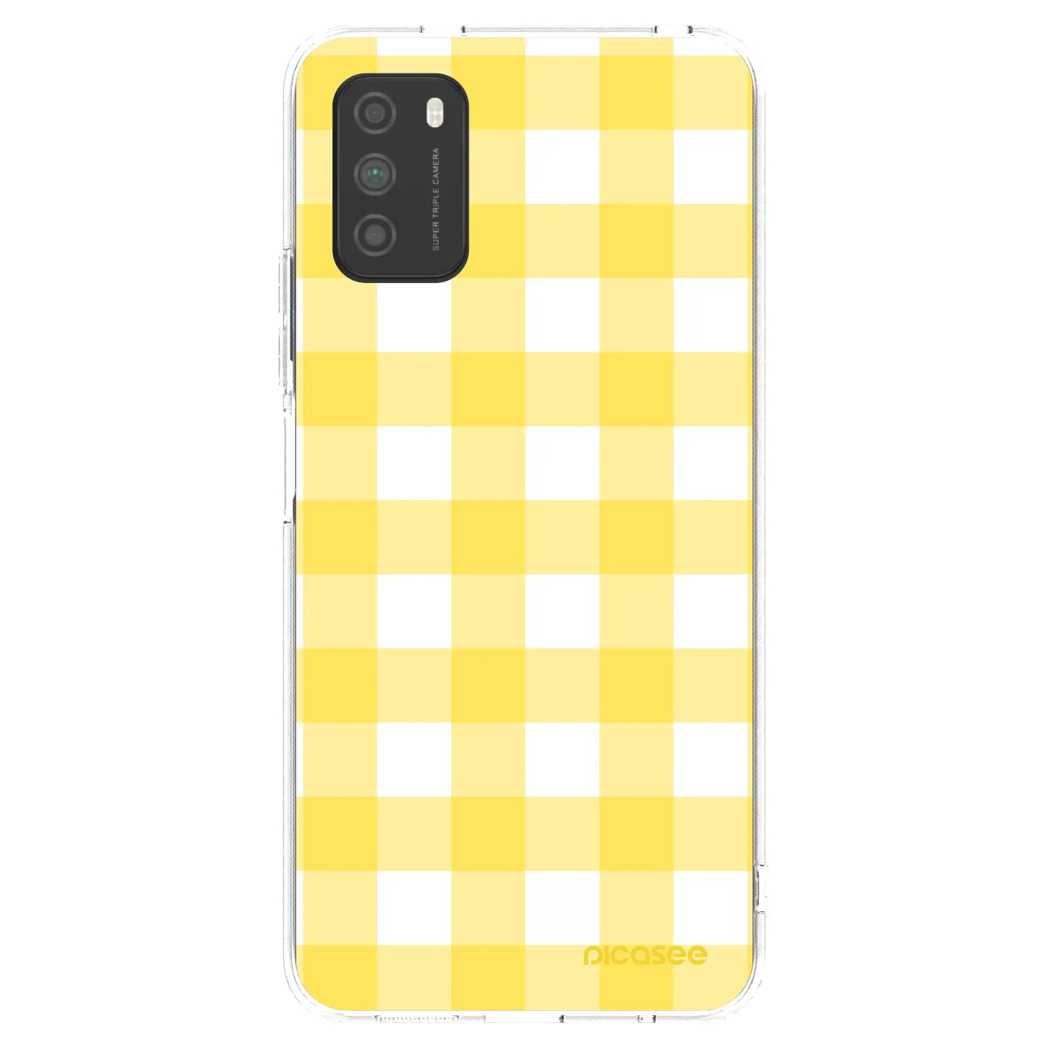Picasee silikonowe przeźroczyste etui na Xiaomi Poco M3 - Gride lemon