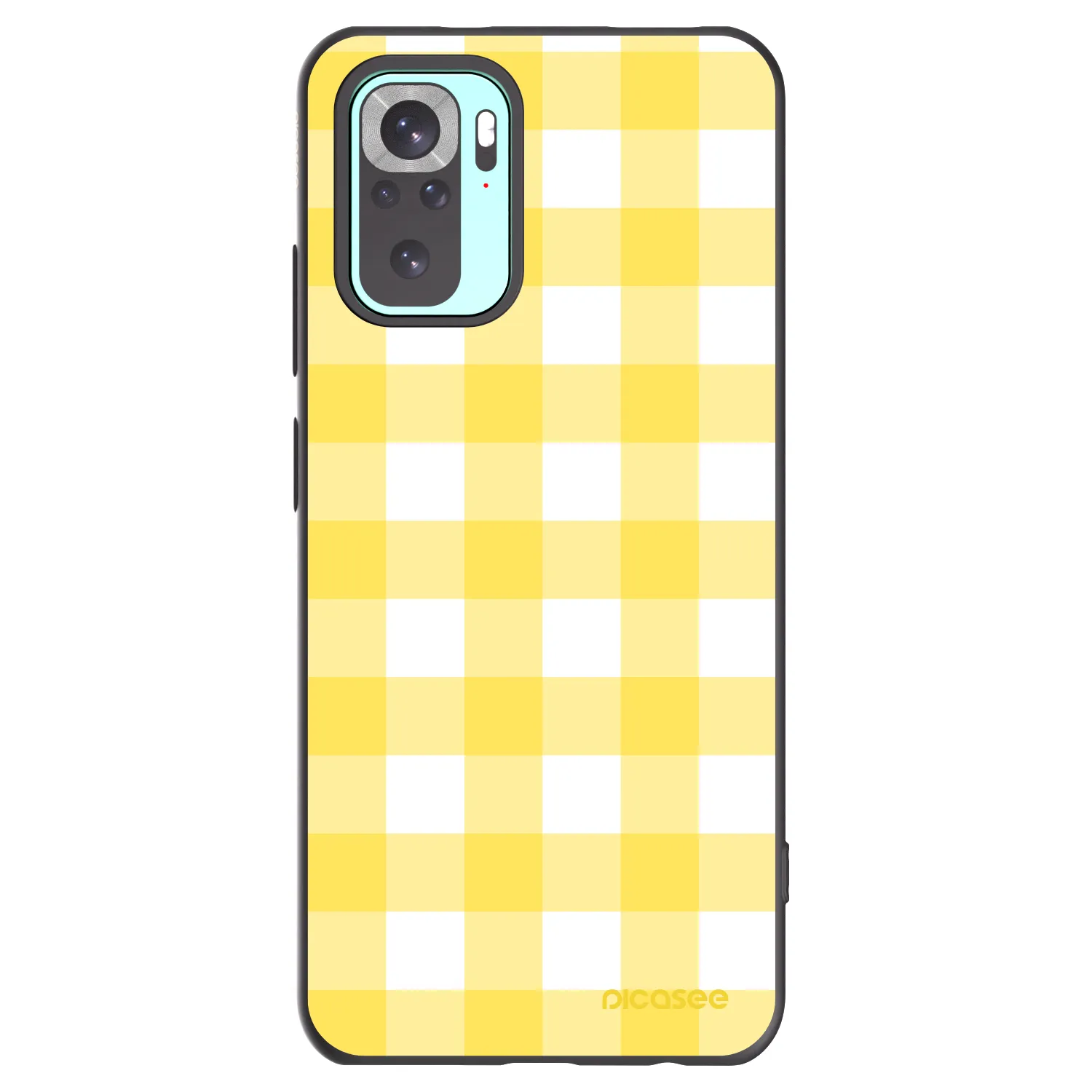 Picasee silikonowe czarne etui na Xiaomi Redmi Note 10 Pro - Gride lemon