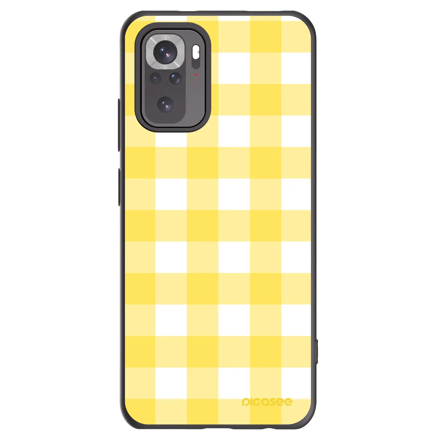 Picasee silikonowe czarne etui na Xiaomi Redmi Note 10S - Gride lemon