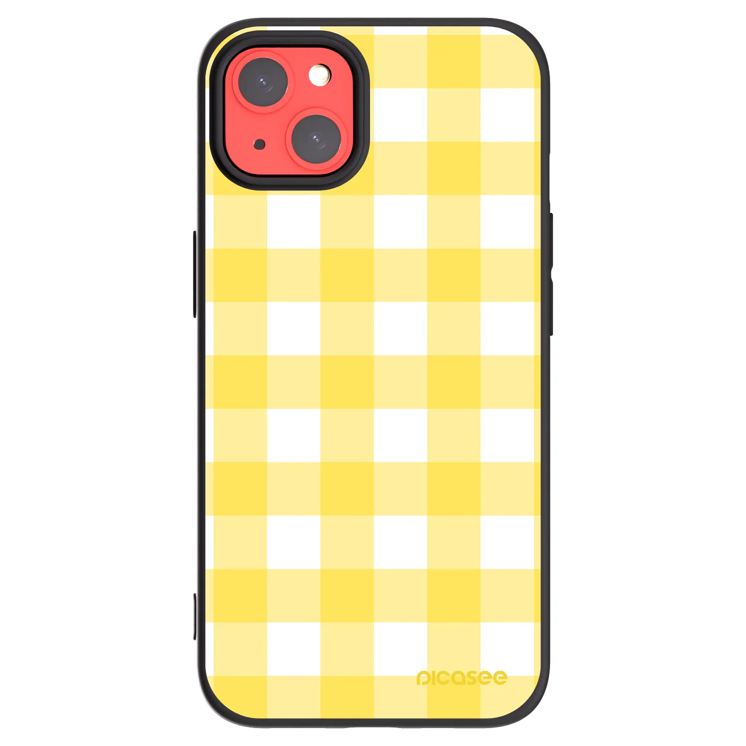 Picasee silikonowe czarne etui na Apple iPhone 13 - Gride lemon