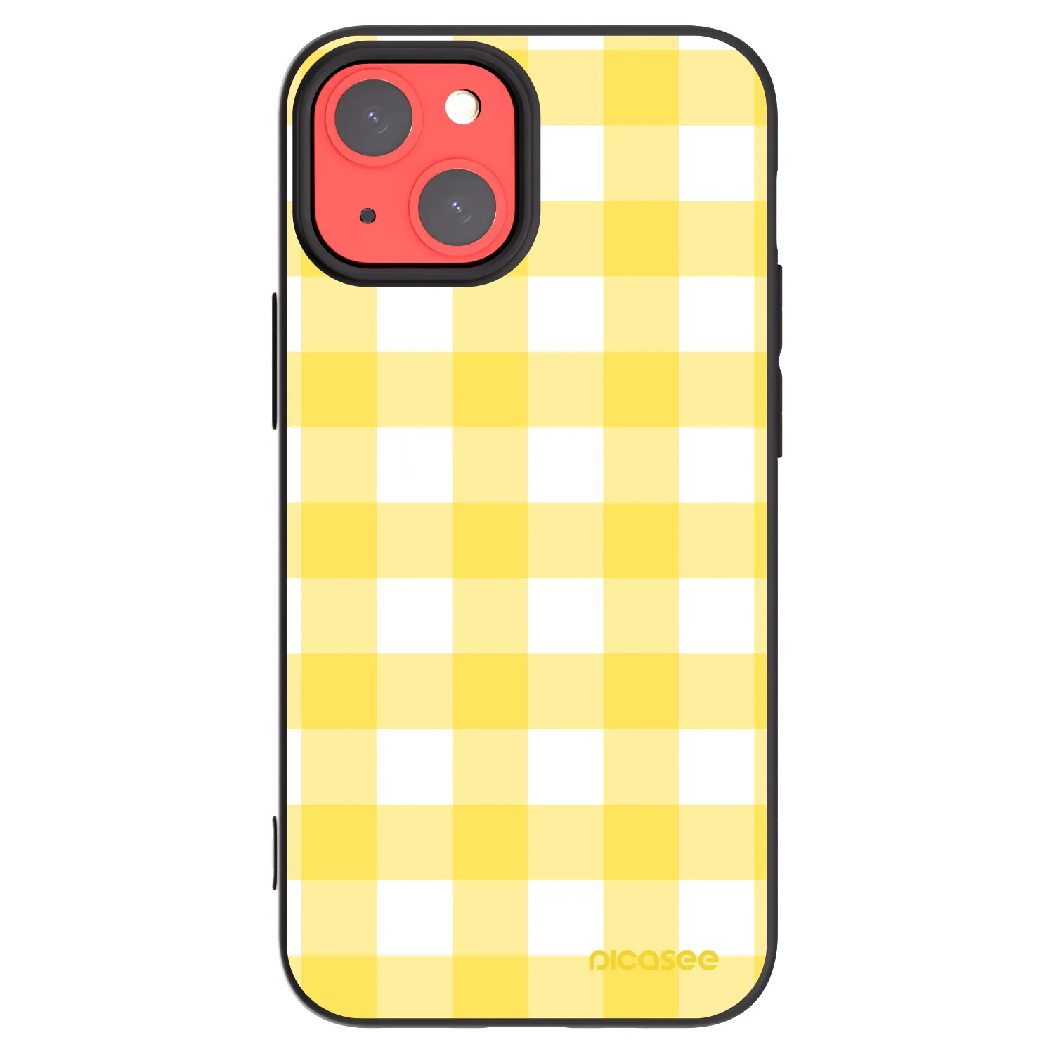 Picasee silikonowe czarne etui na Apple iPhone 13 mini - Gride lemon