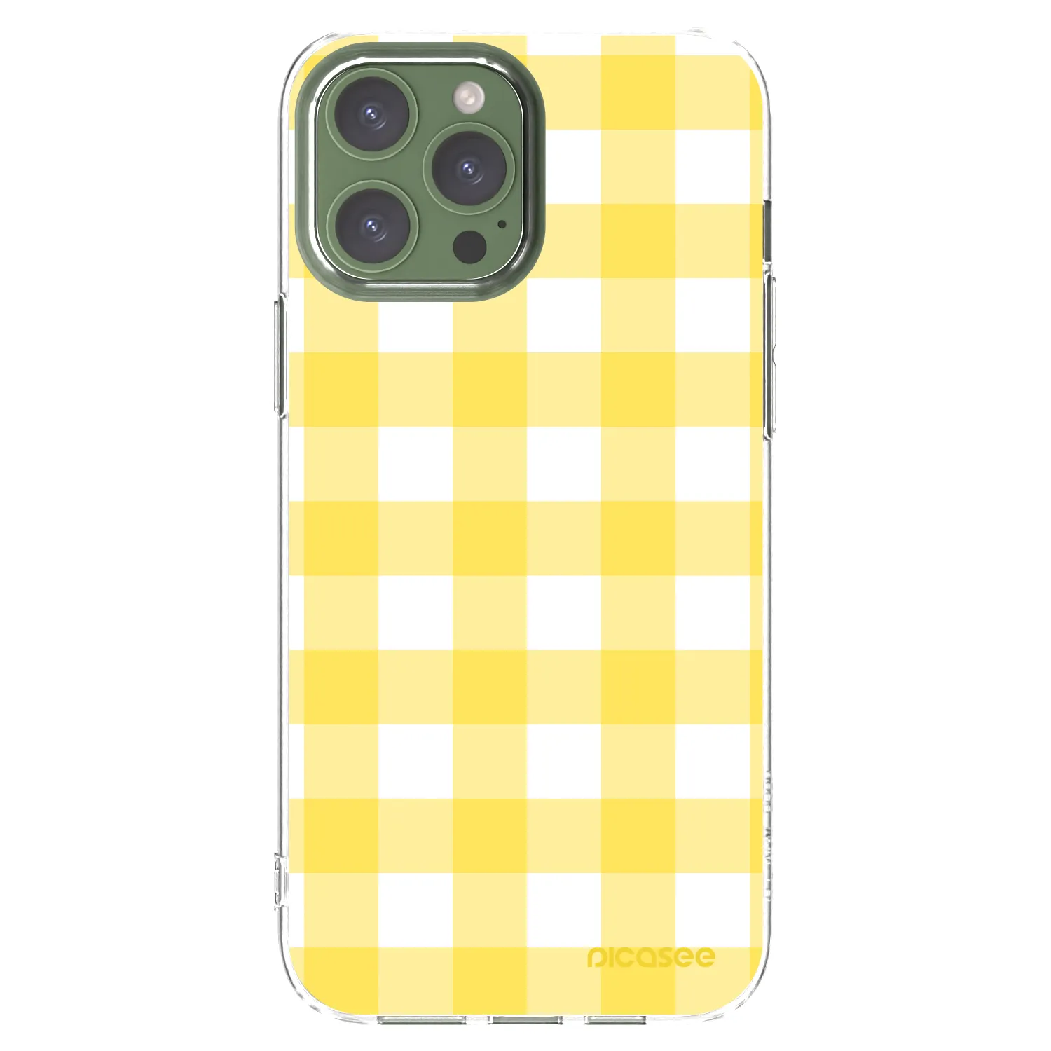Picasee silikonowe przeźroczyste etui na Apple iPhone 13 Pro Max - Gride lemon