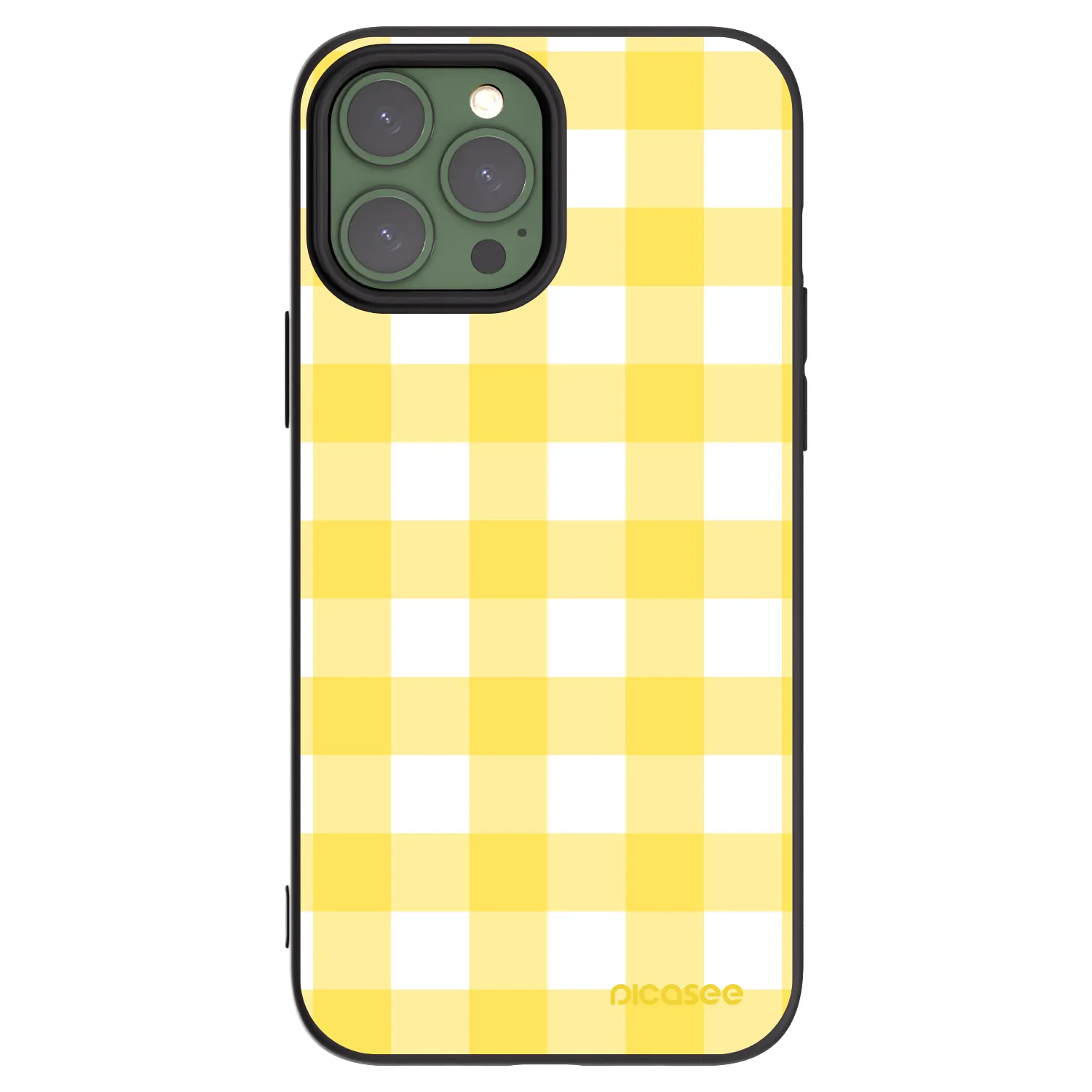 Picasee silikonowe czarne etui na Apple iPhone 13 Pro Max - Gride lemon