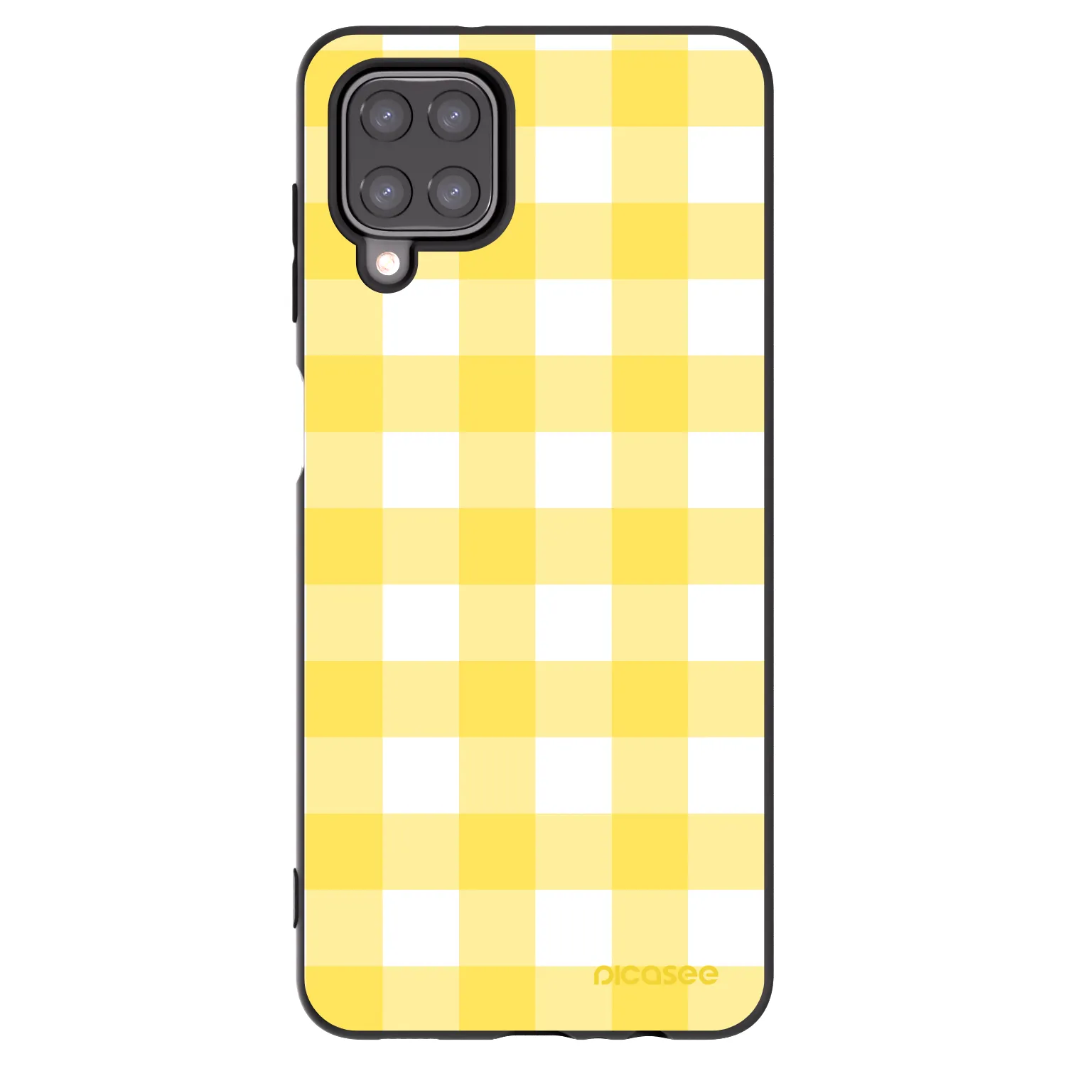 Picasee silikonowe czarne etui na Samsung Galaxy M12 M127F - Gride lemon