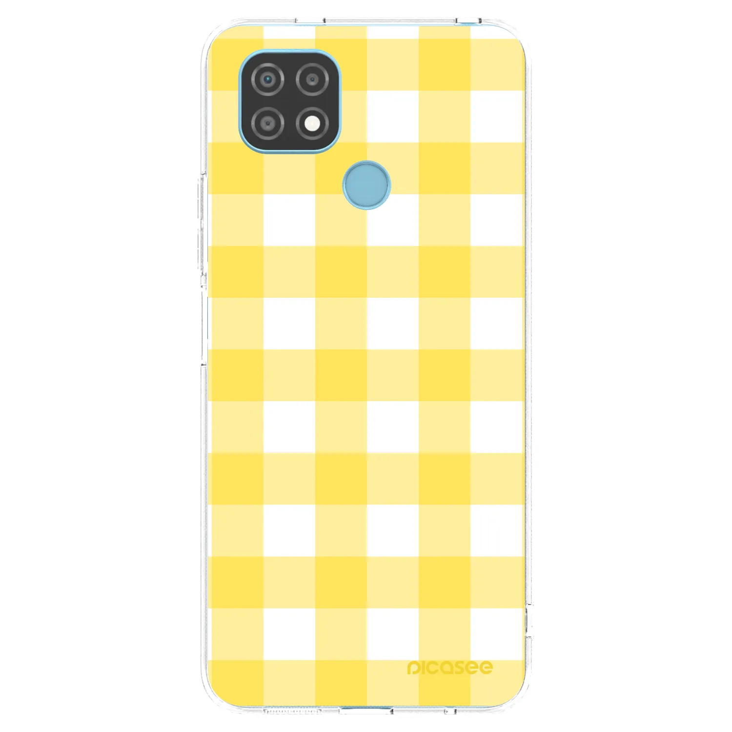 Picasee silikonowe przeźroczyste etui na Realme C21 - Gride lemon
