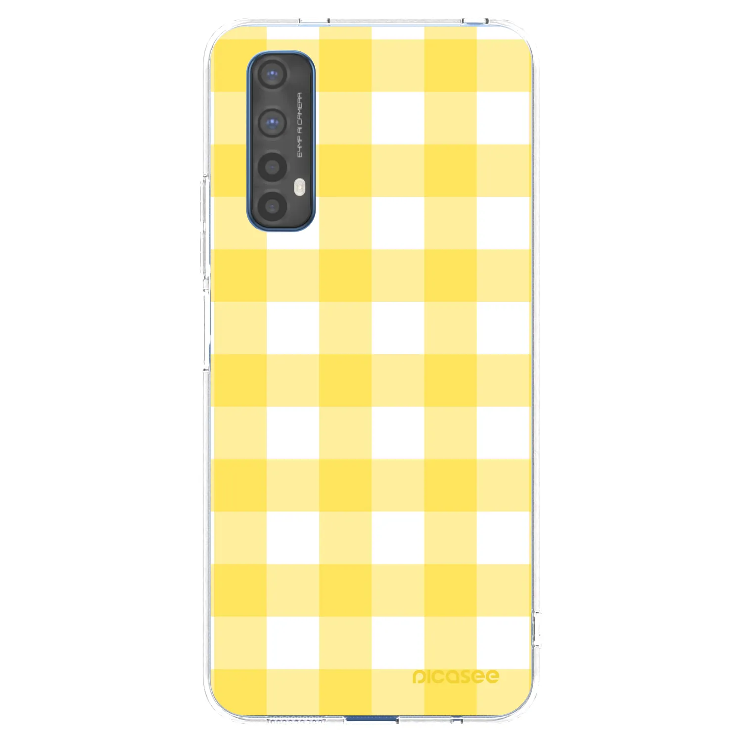 Picasee silikonowe przeźroczyste etui na Realme 7 - Gride lemon