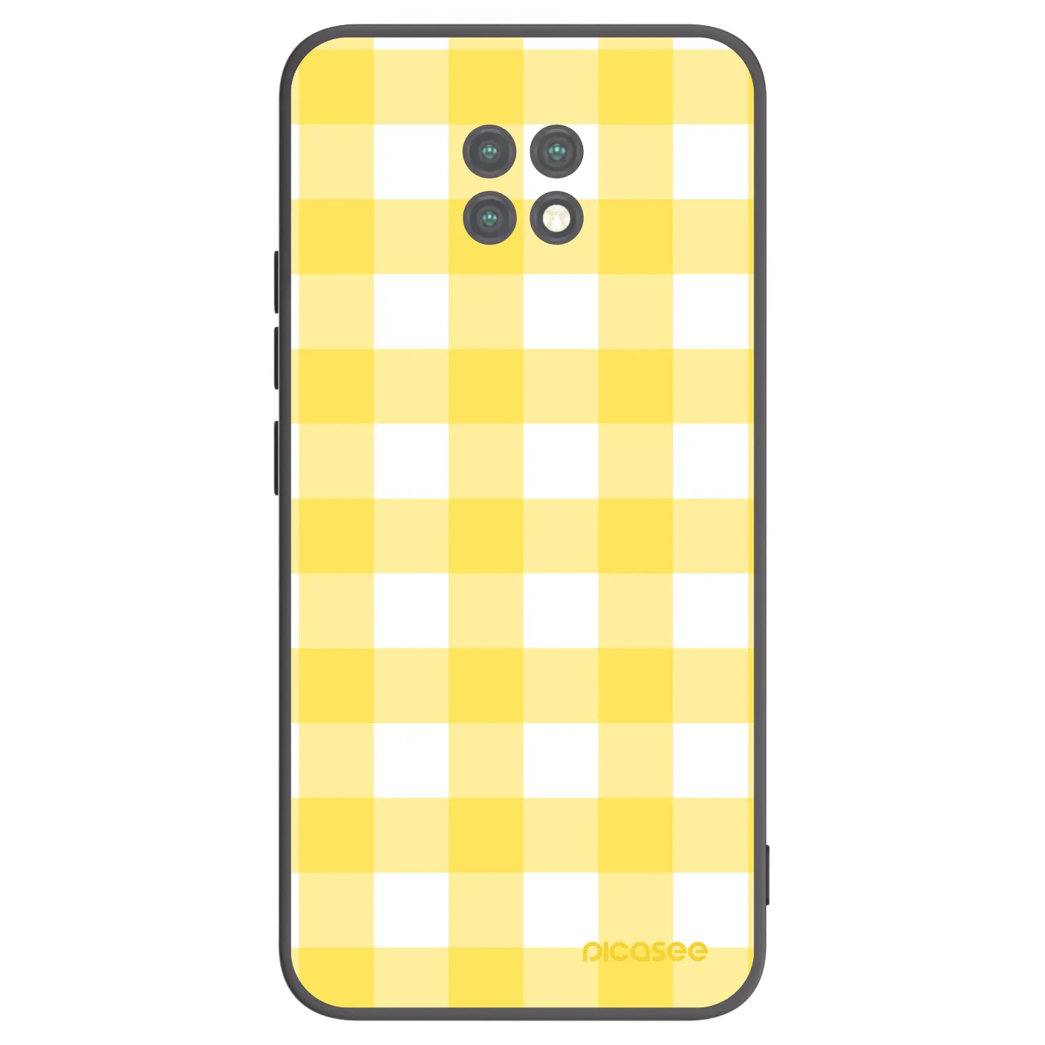 Picasee silikonowe czarne etui na Xiaomi Redmi Note 9T - Gride lemon