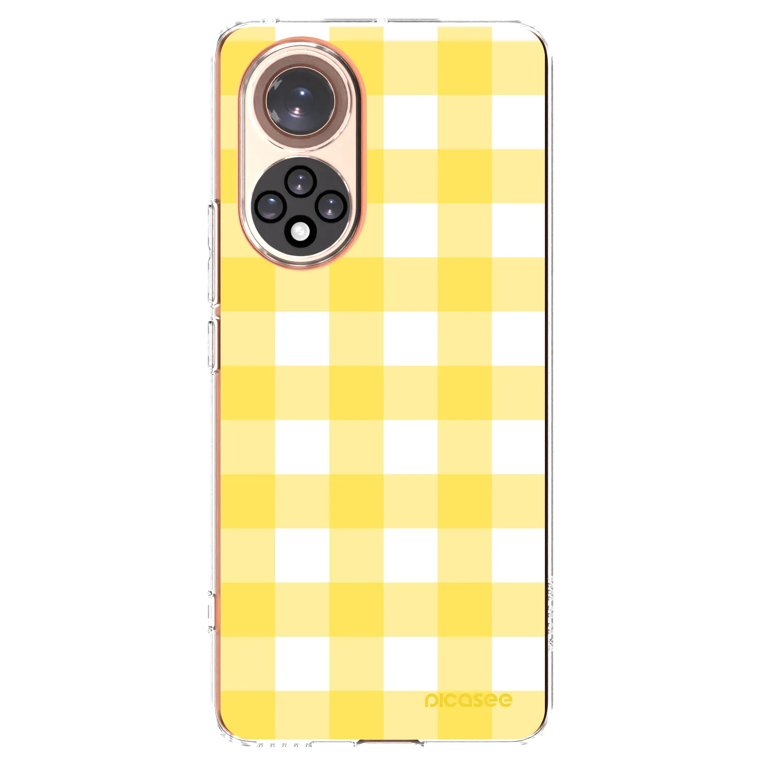 Picasee silikonowe przeźroczyste etui na Huawei Nova 9 - Gride lemon