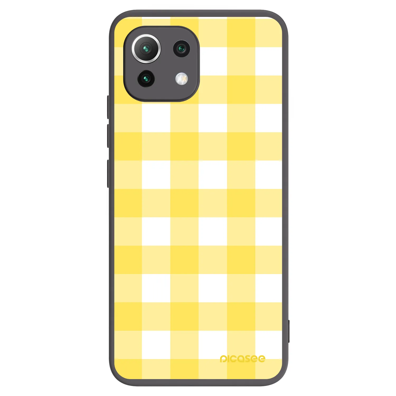 Picasee silikonowe czarne etui na Xiaomi 11 Lite 5G NE - Gride lemon