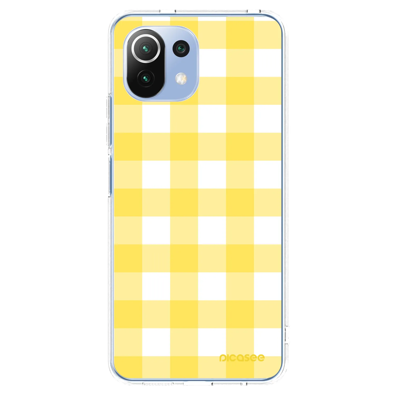 Picasee silikonowe przeźroczyste etui na Xiaomi 11 Lite 5G NE - Gride lemon