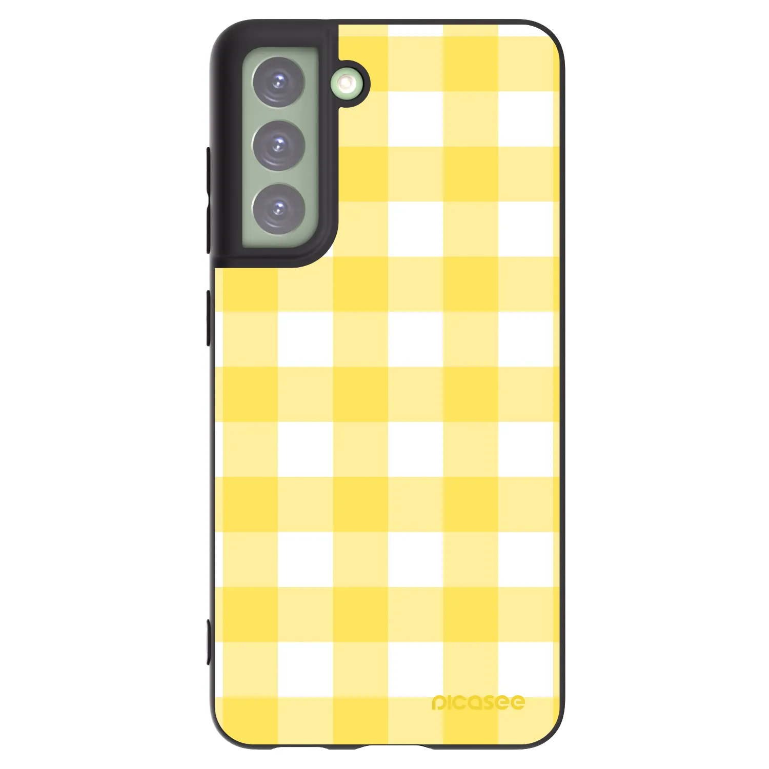Picasee silikonowe czarne etui na Samsung Galaxy S21 FE 5G - Gride lemon