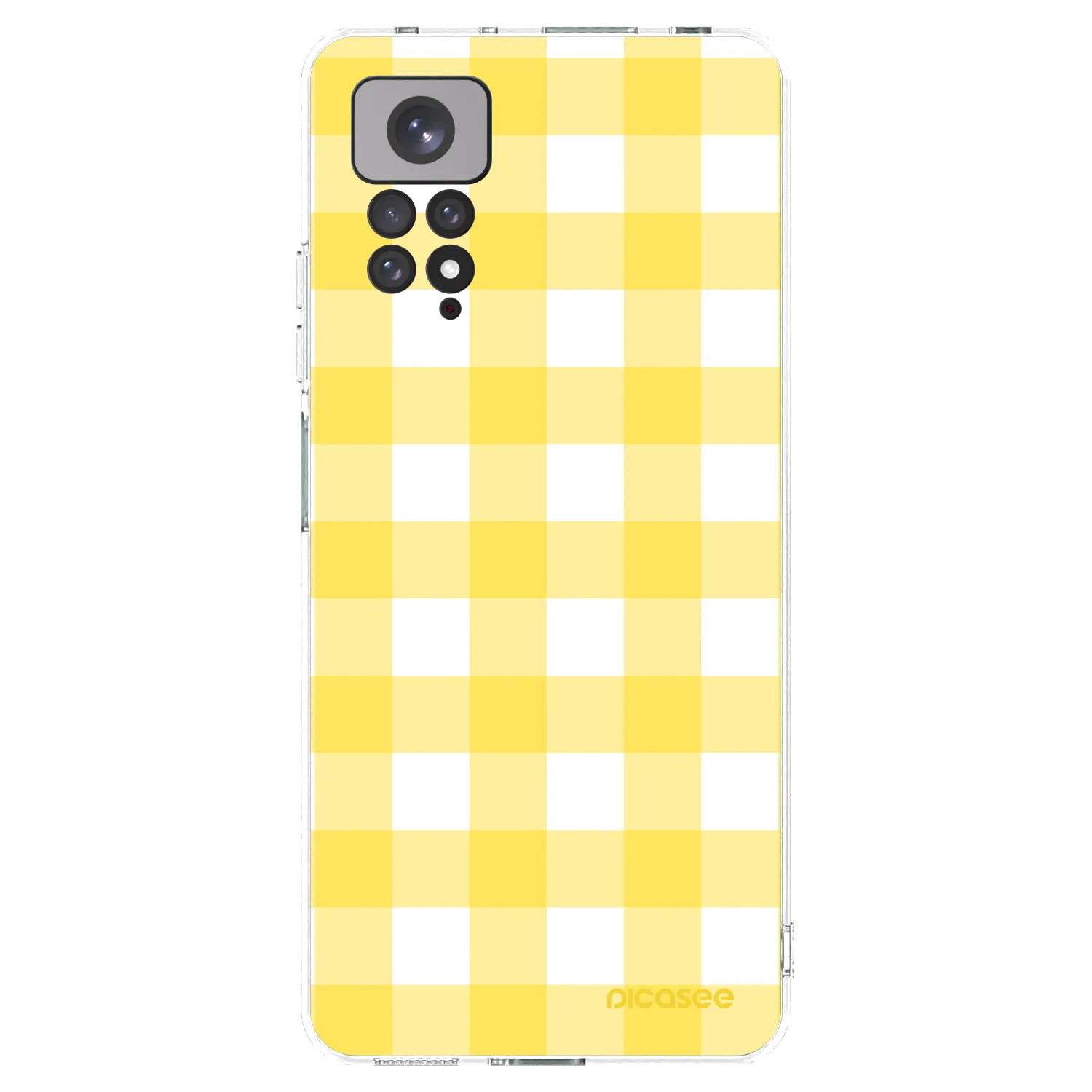 Picasee silikonowe przeźroczyste etui na Xiaomi Redmi Note 11S 4G - Gride lemon